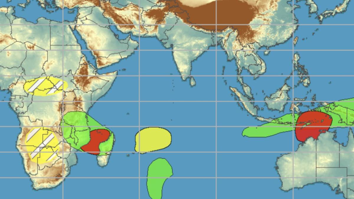 Le risque de cyclogenèse en augmentation dans l'océan indien Sud