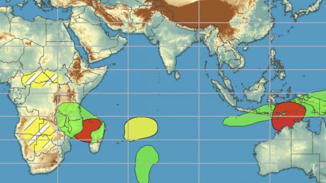 Le risque de cyclogenèse en augmentation dans l'océan indien Sud