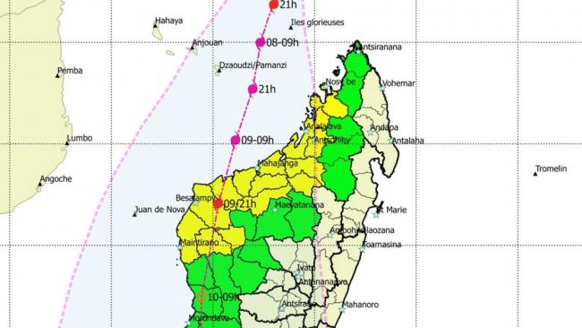 Cyclone Belna : Alerte cyclonique Jaune à Madagascar