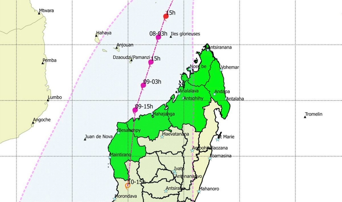 Alerte cyclonique a madagascar