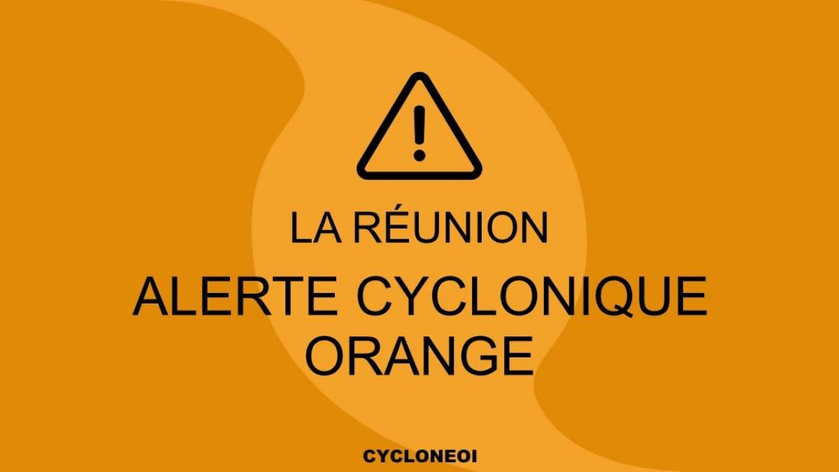 La Réunion en alerte cyclonique orange à compter du Mercredi 2 février à 06h00