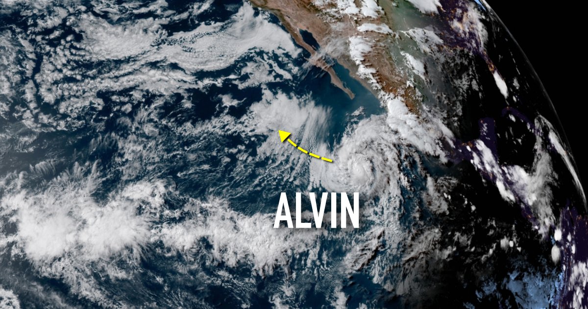tropical storm Alvin