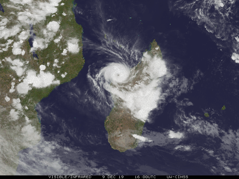 Animation satellite cyclone belna