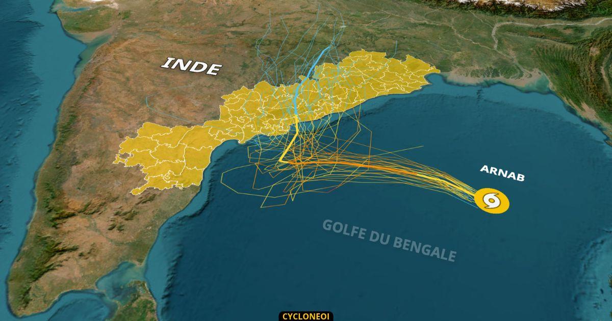 Arnab intensification rapide et menace serieuse pour l inde