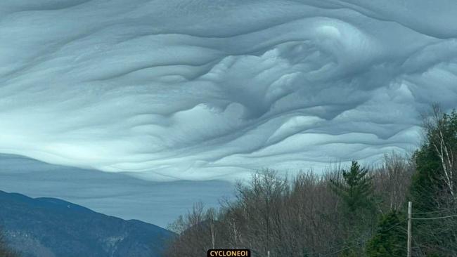 Image spectaculaire d'Asperitas dans le Nord-Est des États-Unis