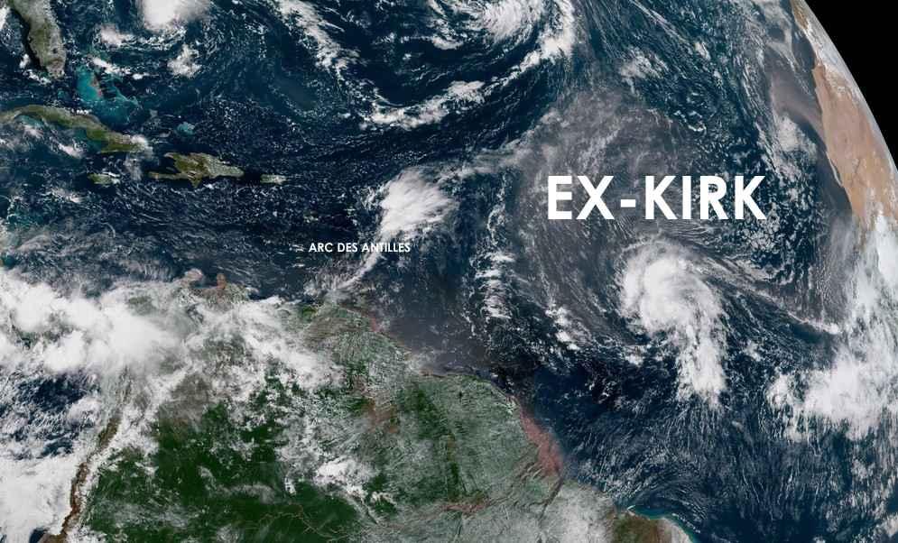 L'ex tempête tropicale KIRK se régénérera-t-elle ou pas?