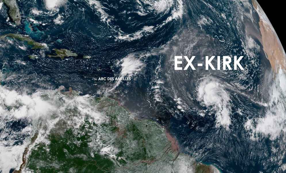 L'ex tempête tropicale KIRK se régénérera-t-elle ou pas?