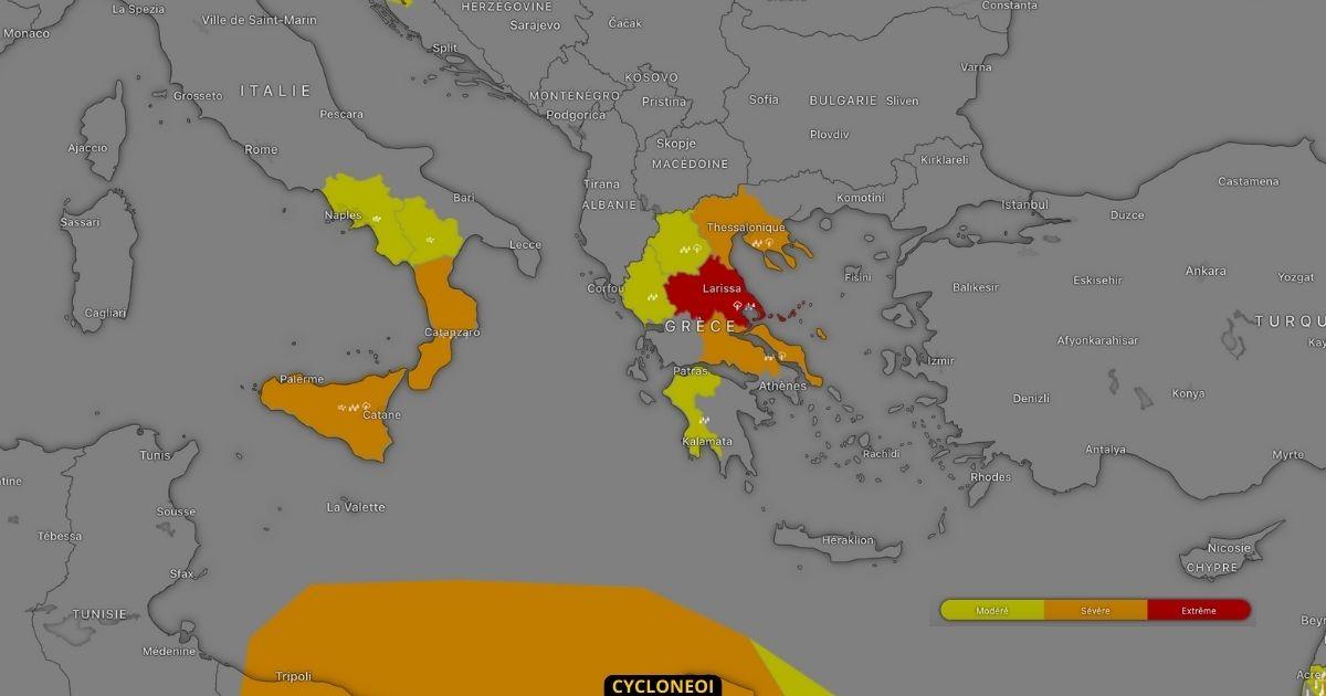 Blocage en omega canicule en france orage violent en grece et espagne