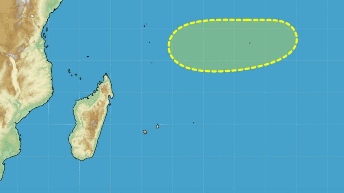 Faible signal de cyclogenèse dans l'océan indien Sud-Ouest