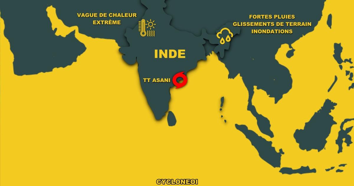 Inde : phénomènes naturels sévères à répétition ces dernières semaines