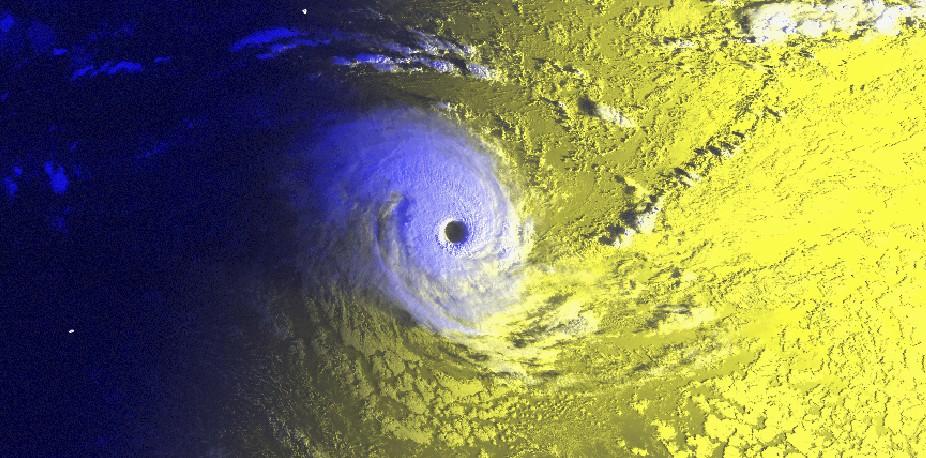 Les cyclones à œil large célèbres du bassin sud-ouest