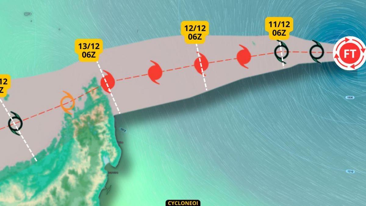 CHIDO pourrait devenir cyclone avant d’impacter Agalega et Madagascar