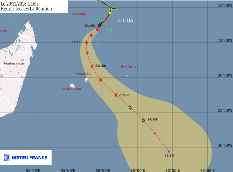 prévision trajectoire CILIDA