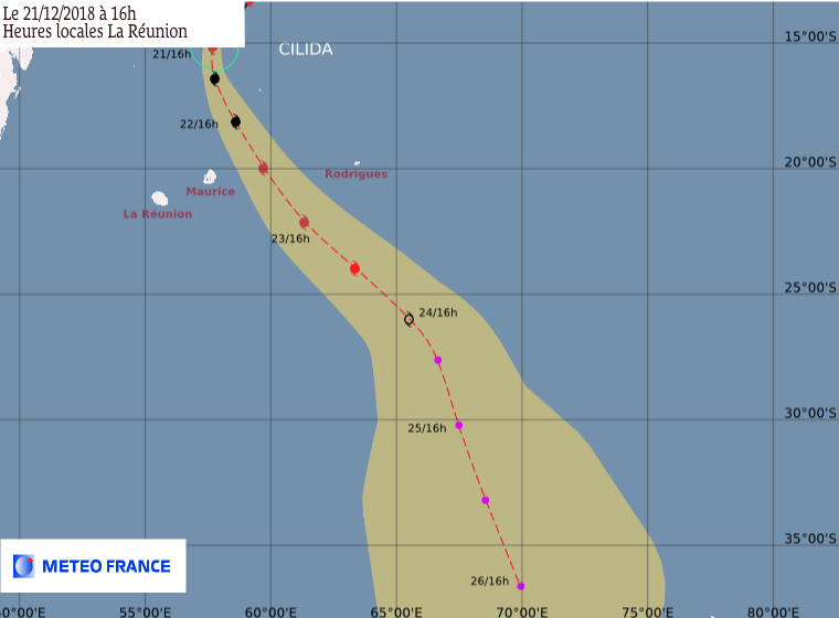 prévision trajectoire CILIDA