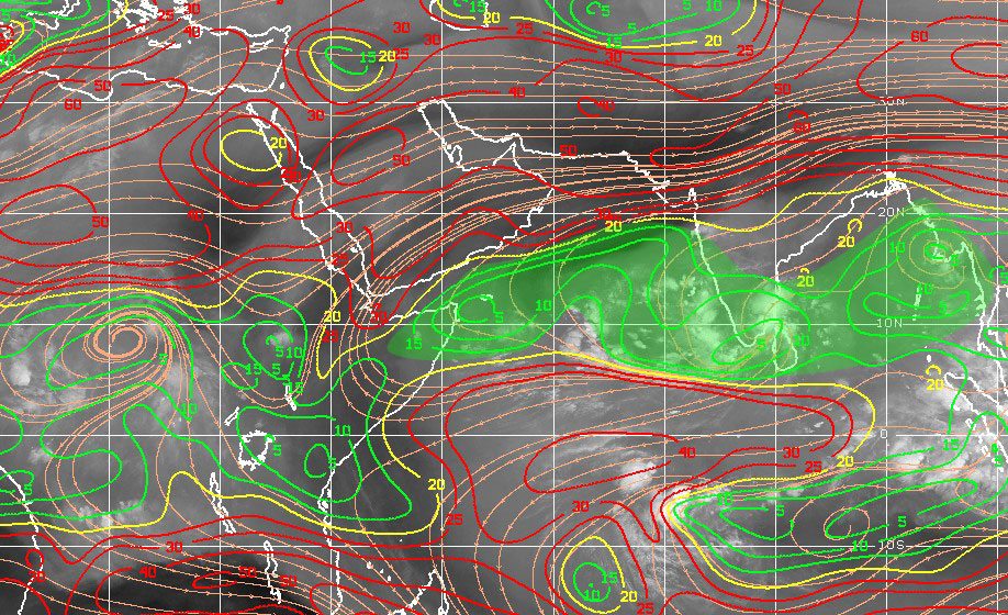 Carte cisaillement mer d'Arabie ©CIMSS