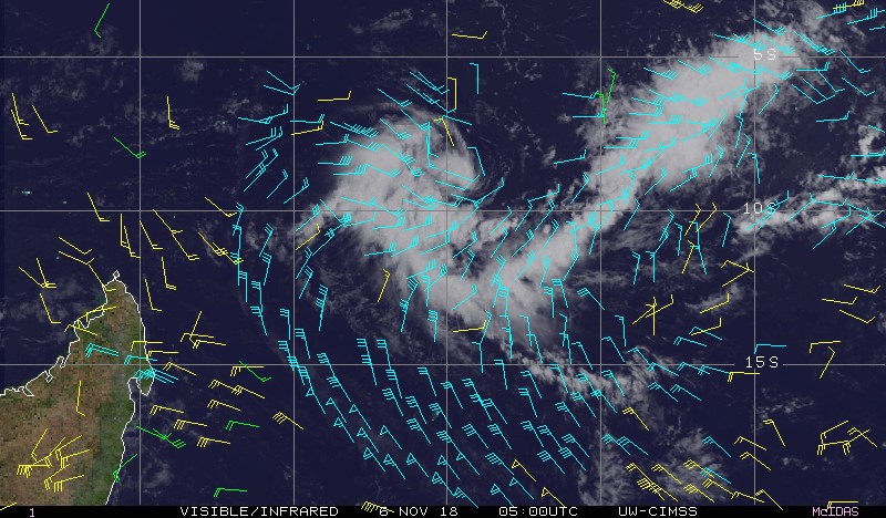 Future tempête tropicale ALCIDE ©CIMSS