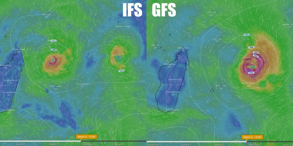 modèle IFS et GFS