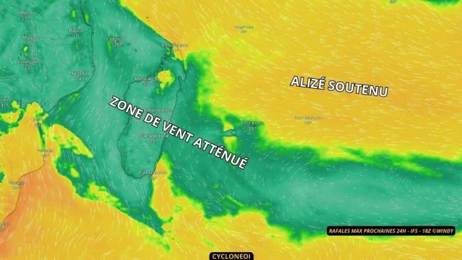 La Réunion : L'alizé décélère et les températures en journée se radoucissent