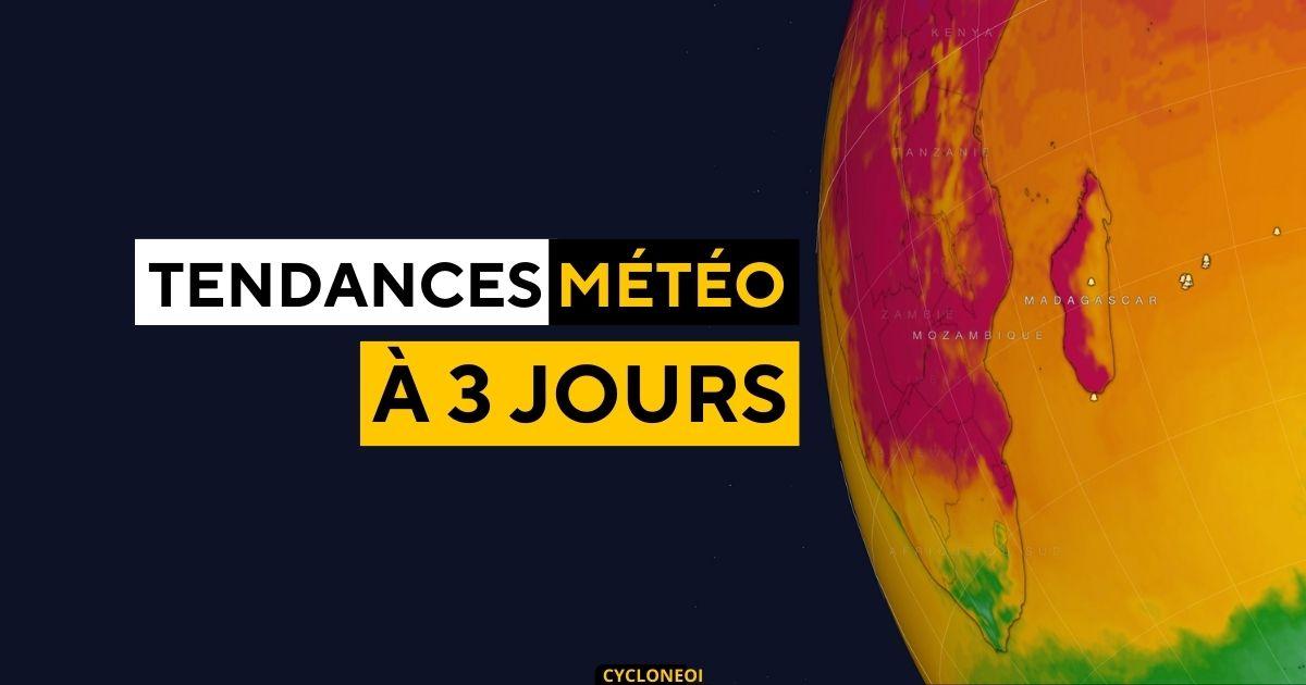 Conditions estivales pour les Mascareignes et orageuses à Madagascar