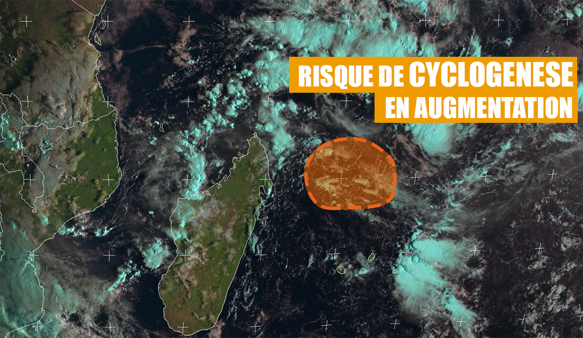 Probabilité de cyclogenèse en augmentation dans l'océan indien