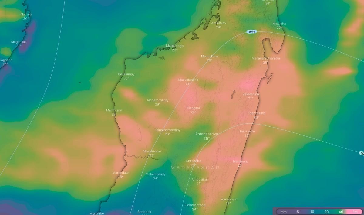 Cumul pluie chalane madagascar