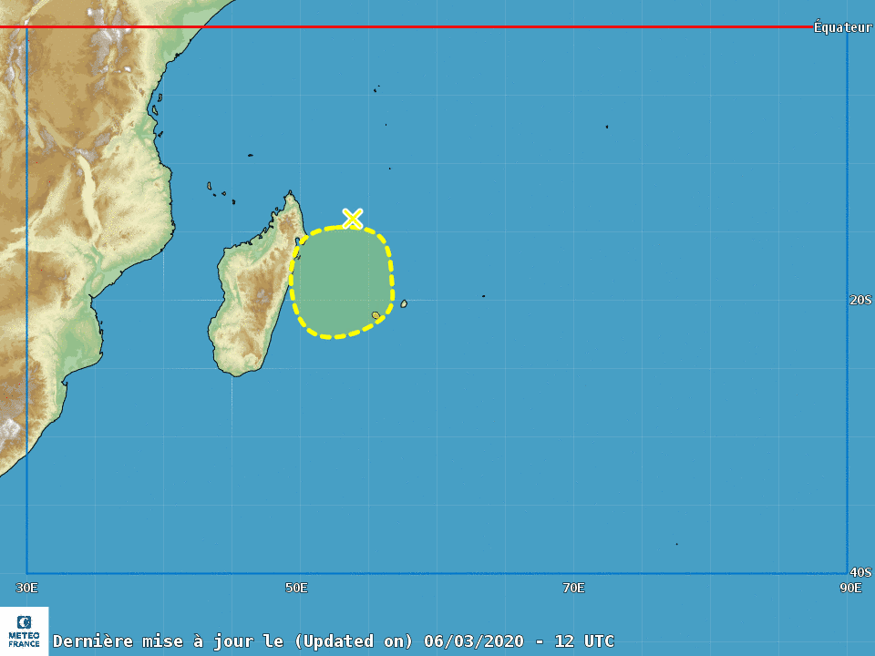 Cyclogenese ocean indien sud ouest 2019/2020