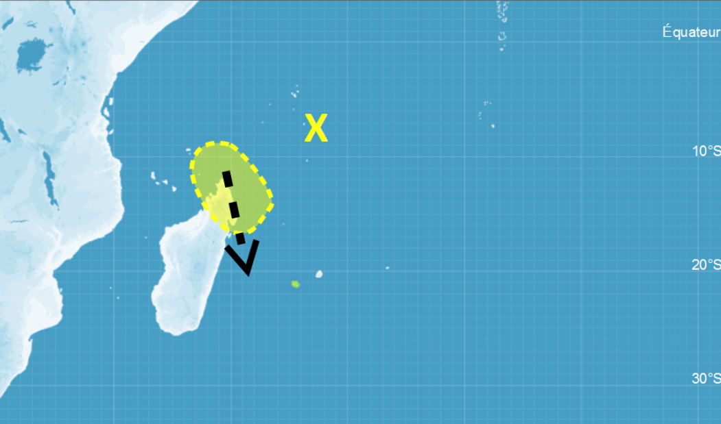 Potentiel de cyclogenèse estimé très faible pour l'instant au nord de Madagascar