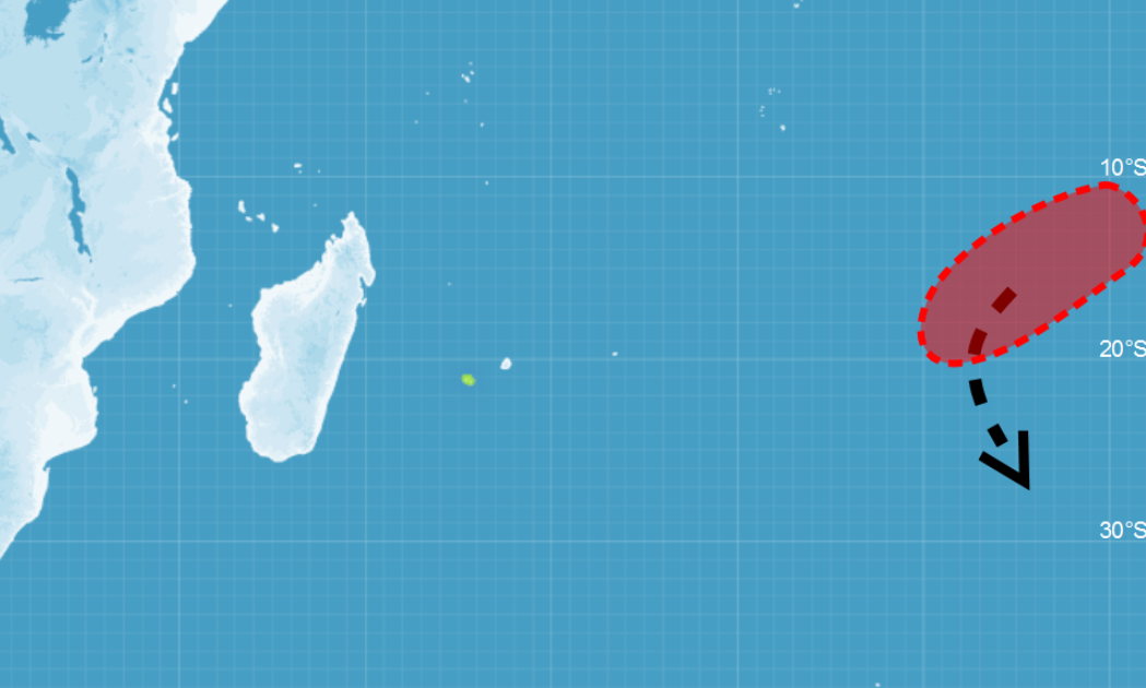 Risque de cyclogenèse en augmentation dans l'océan indien sud
