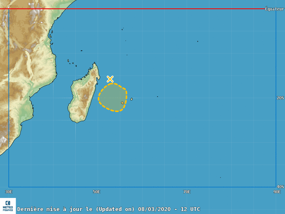 Risque de Cyclogenese au Nord des Mascareignes