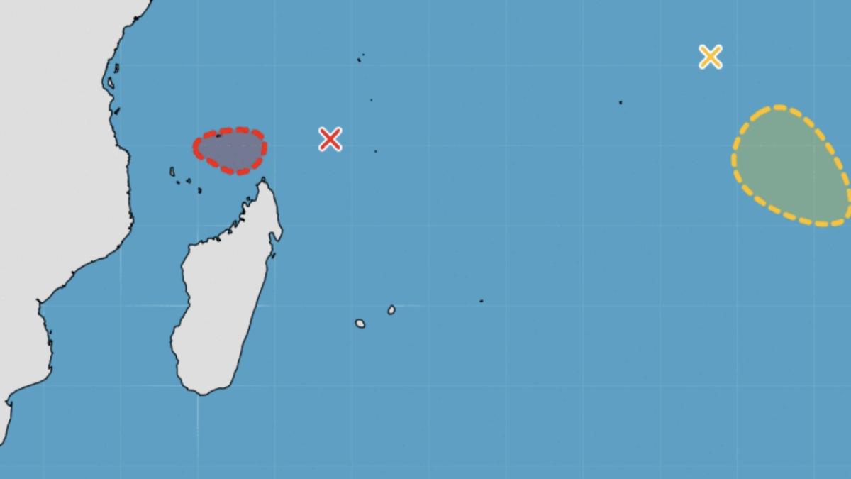Possibilité de cyclogenèse à venir dans l'océan indien Sud