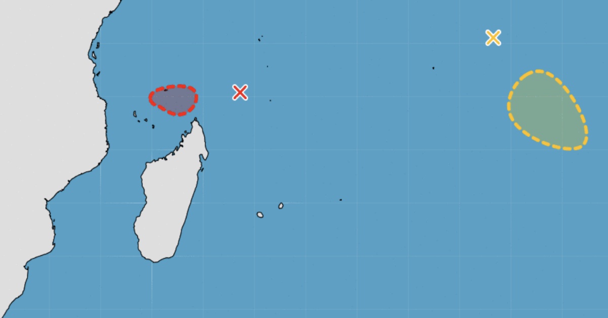 Possibilité de cyclogenèse à venir dans l'océan indien Sud
