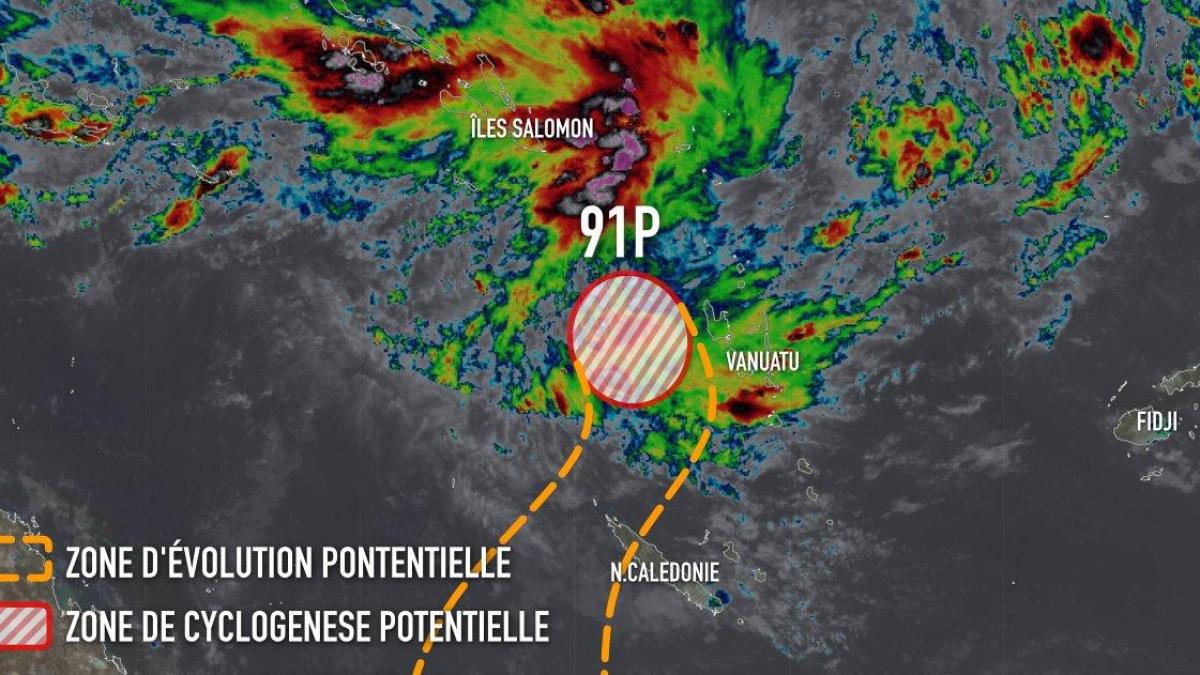 Risque de formation d'une tempête au Nord de la Nouvelle Calédonie