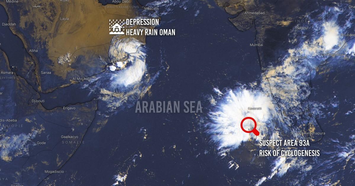 Cyclogenesis arabian sea
