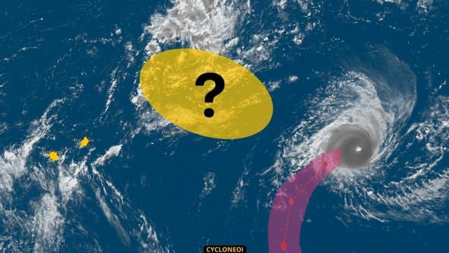 Le petit, mais agressif cyclone intense ANGGREK, à l'Est des Mascareignes