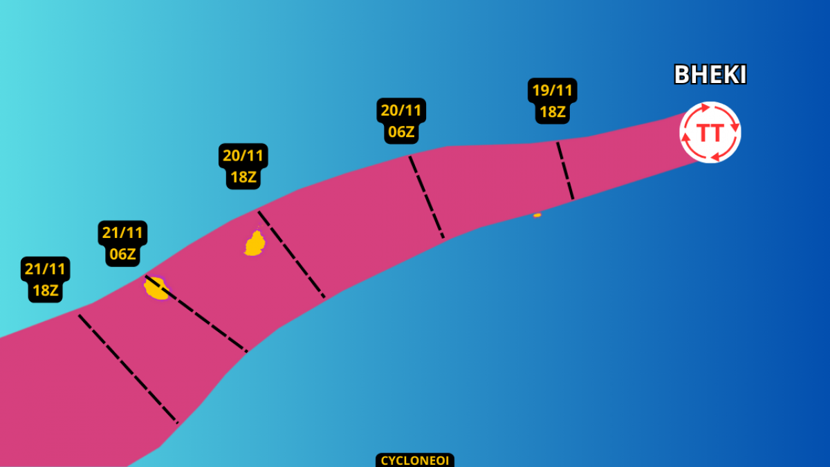 Tempête BHEKI : en approche finale des Mascareignes