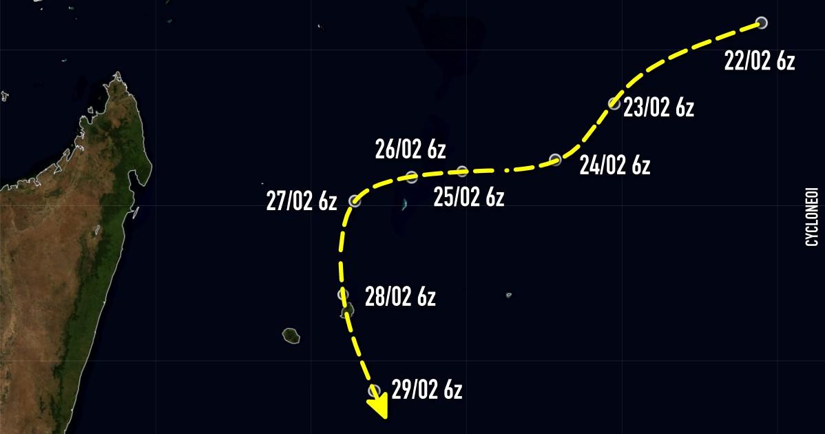 Cyclone carol trajectoire