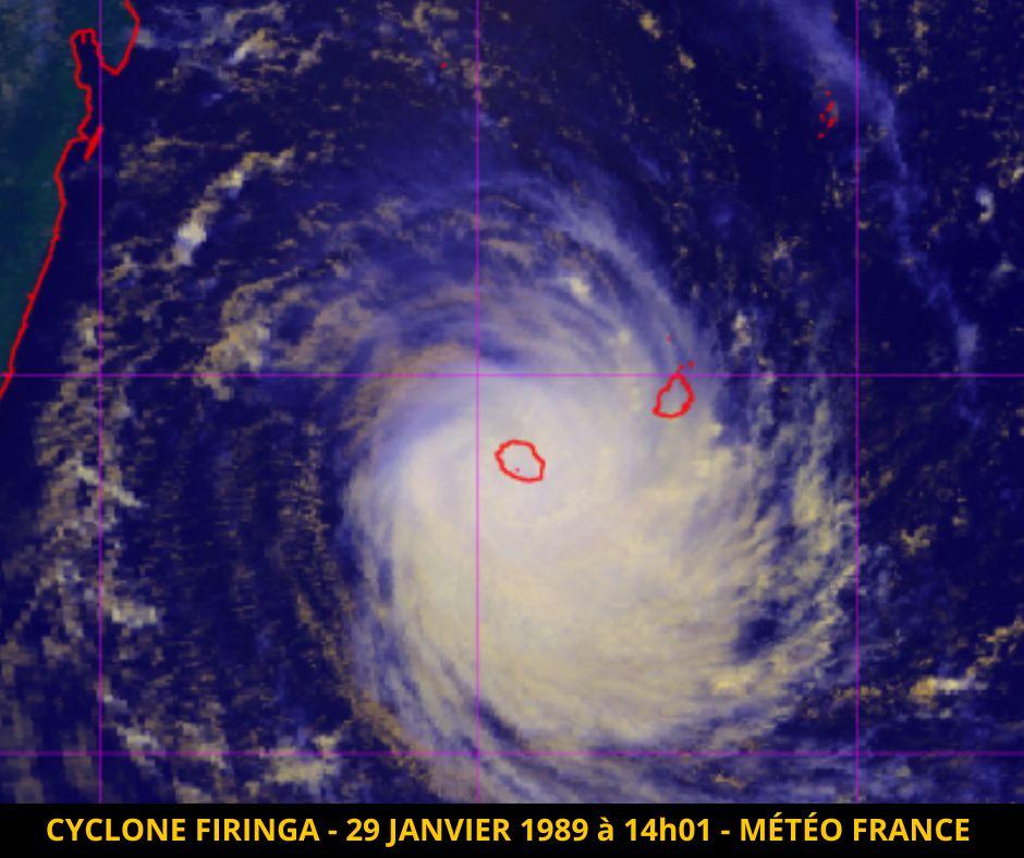 Cyclone Firinga le 29 janvier 1989 à 14h01 (loc)
