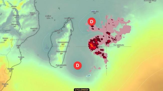 Ambiance chaude, instable voire orageuse pour La Réunion et Maurice