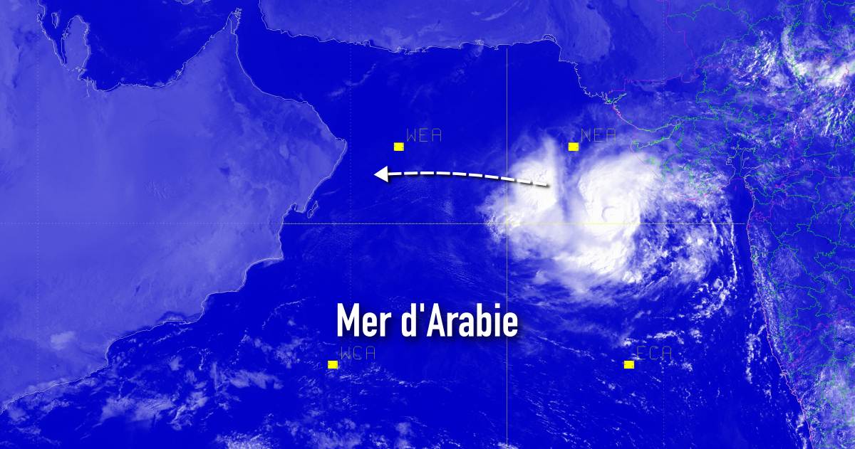 Cyclone ocean indien nord