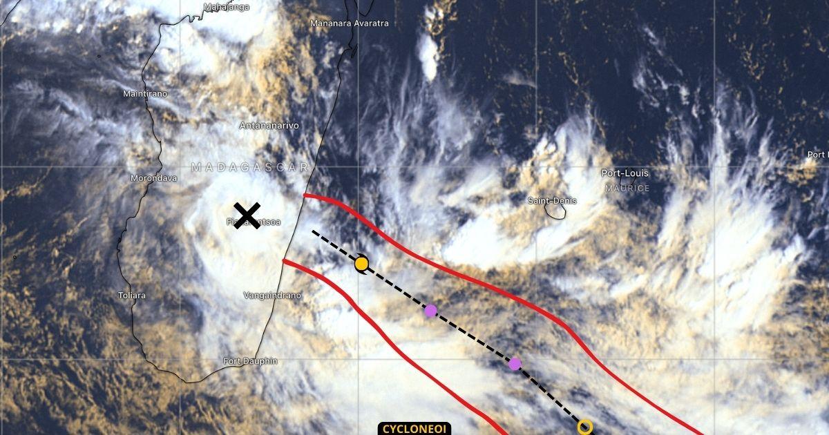 La dépression sur terre Alvaro traverse Madagascar d’Ouest en Est