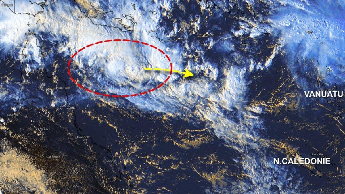 Une tempête tropicale en formation en mer de Corail sous surveillance