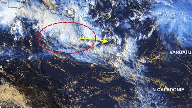 Une tempête tropicale en formation en mer de Corail sous surveillance