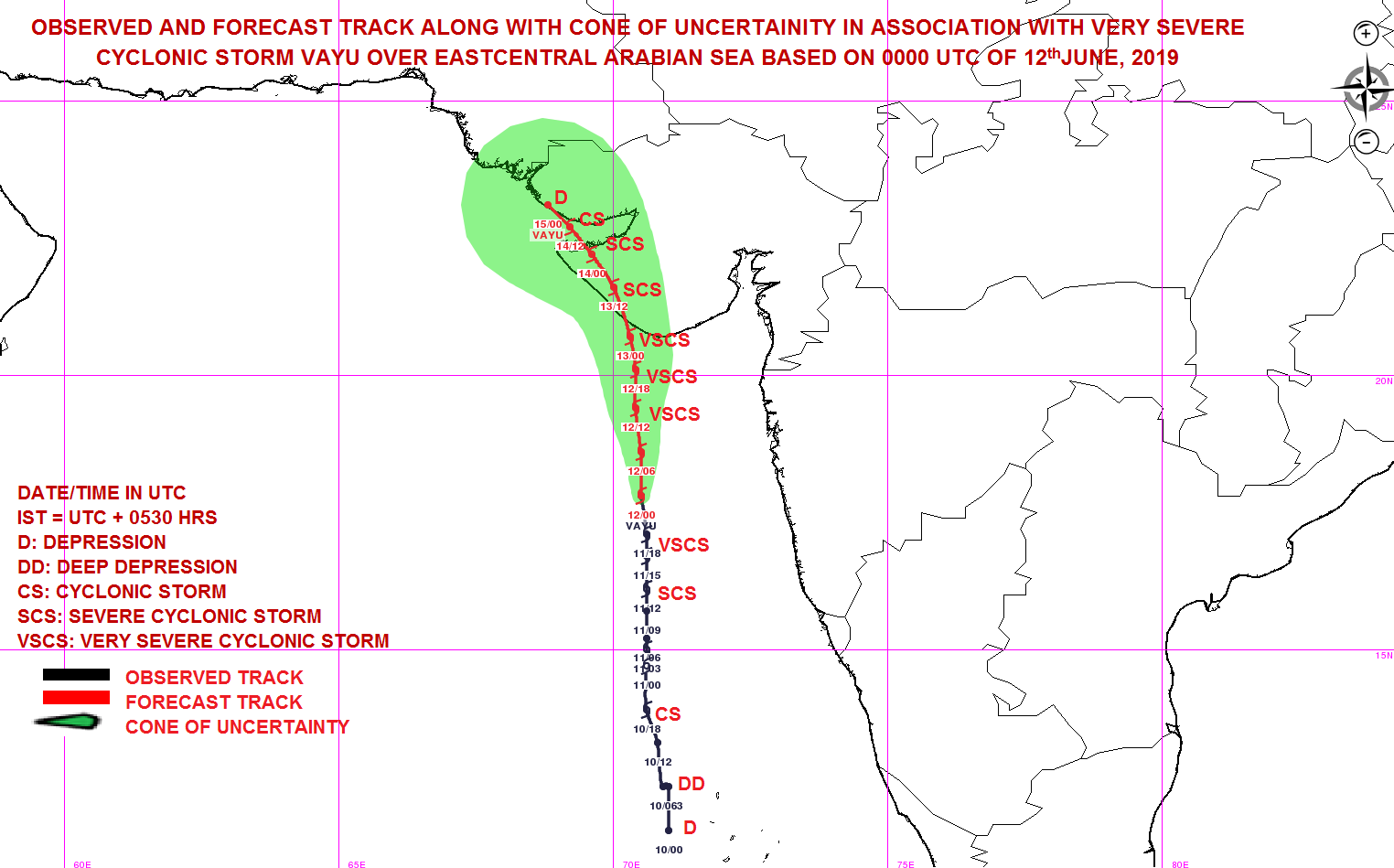 Cyclone vayu track