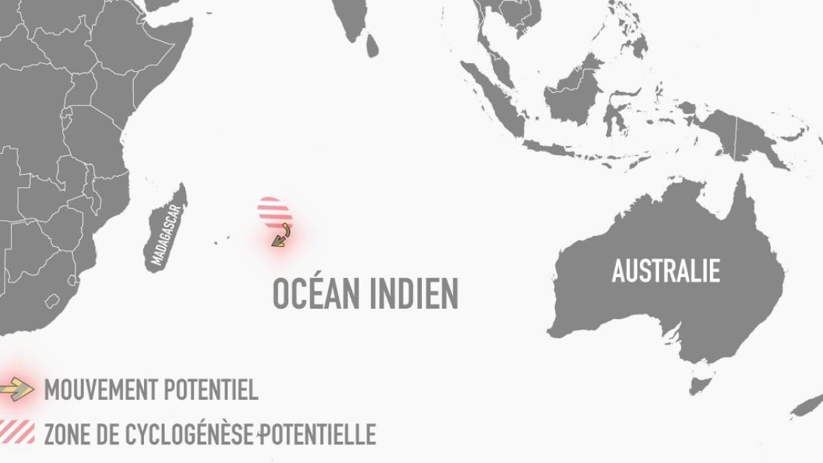 Probabilité élevée de formation d'une tempête au Nord-Est de Rodrigues