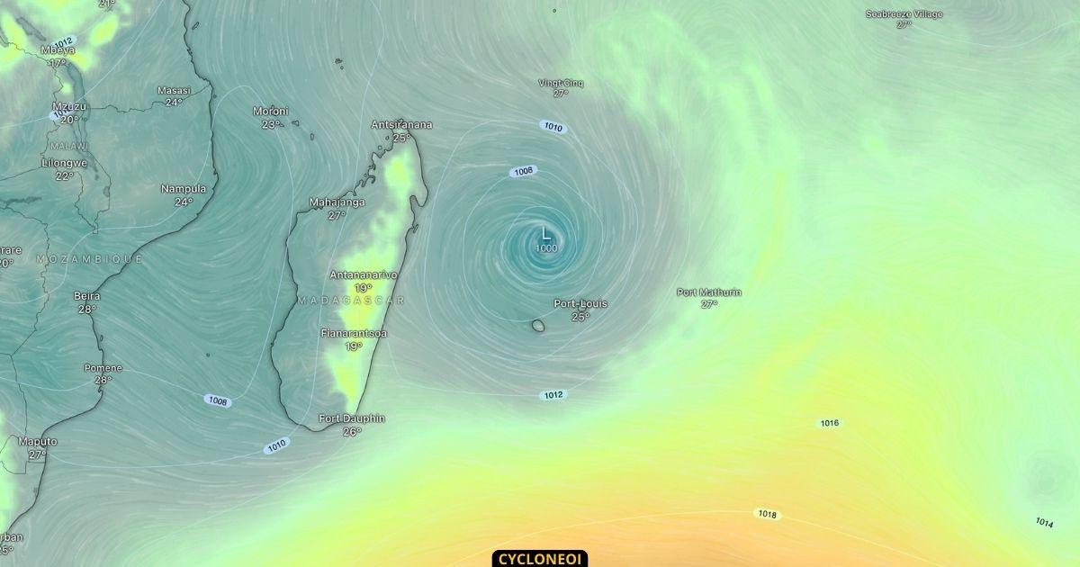 prevision cyclonique ocean indien