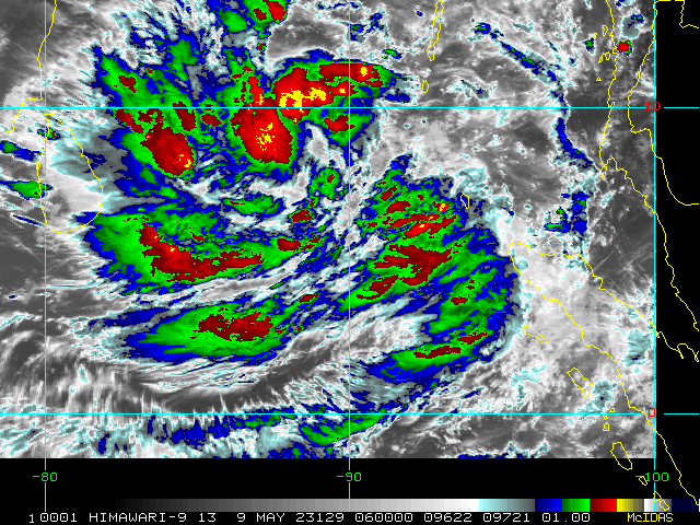 L'activité orageuse commence à s'organiser dans le Golfe du Bengale
