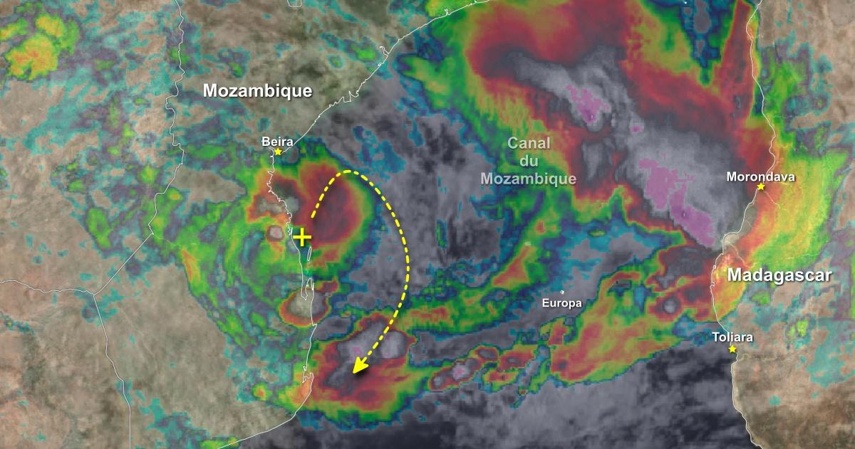 Depression sur terre canal du mozambique 1