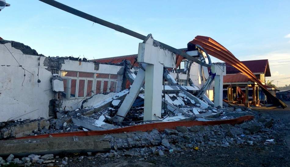 Gymnase détruit aux Philippines lors du typhon Mangkhut ©Josh Morgermann