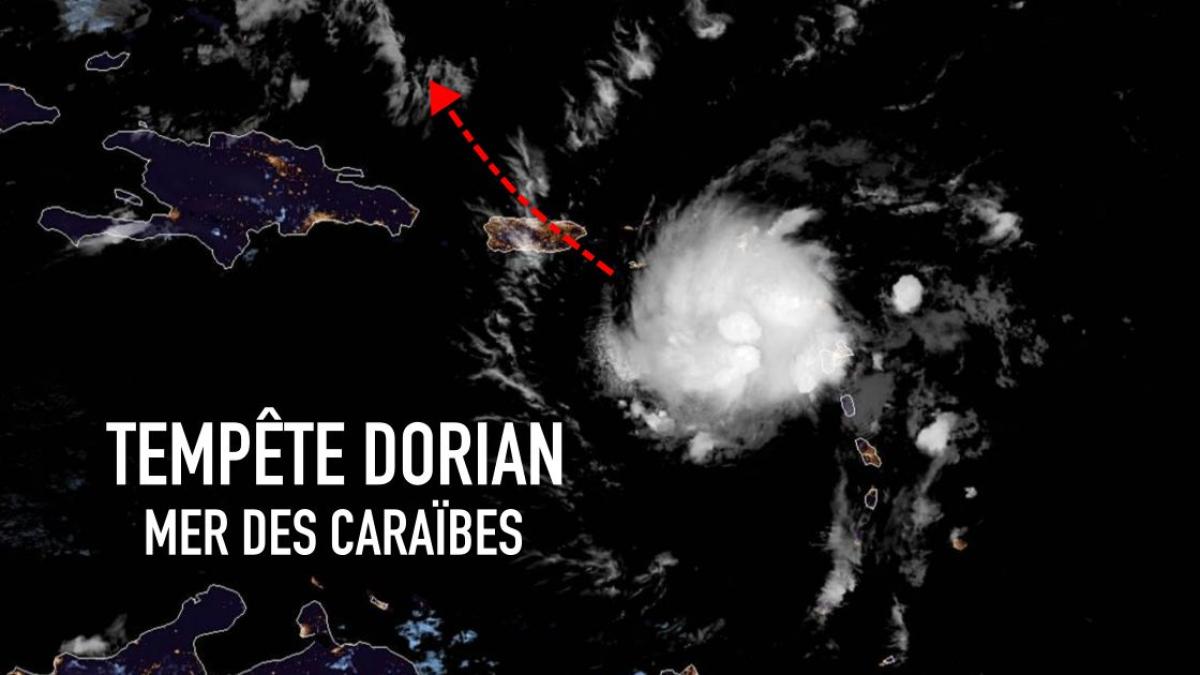 DORIAN longe les petites Antilles et se dirige vers Porto-Rico