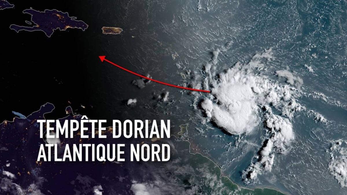 La tempête tropicale DORIAN va traverser les petites Antilles
